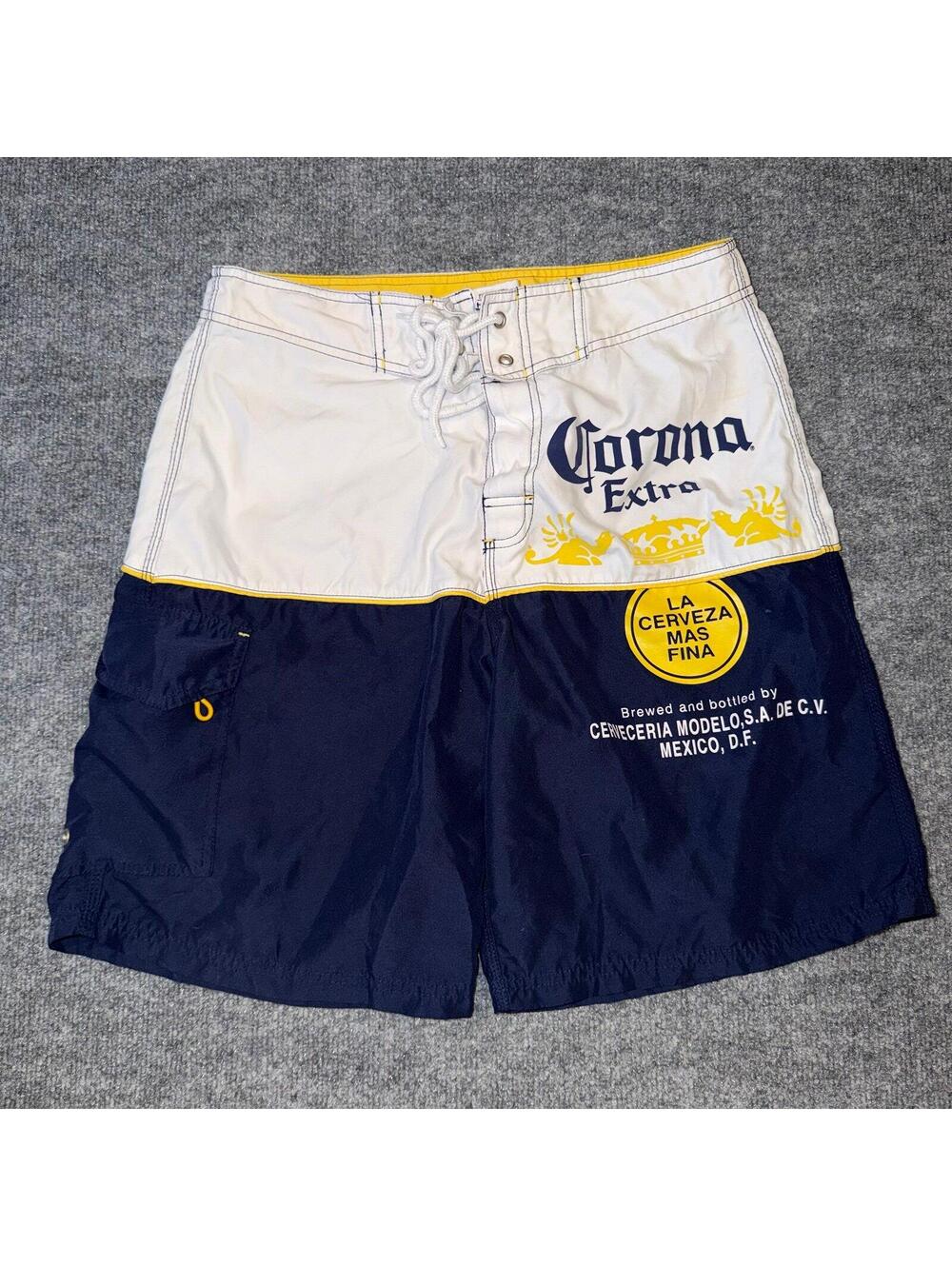 Corona Extra Surf Board Shorts Mens SM 30 VTG Y2K 90s Rare